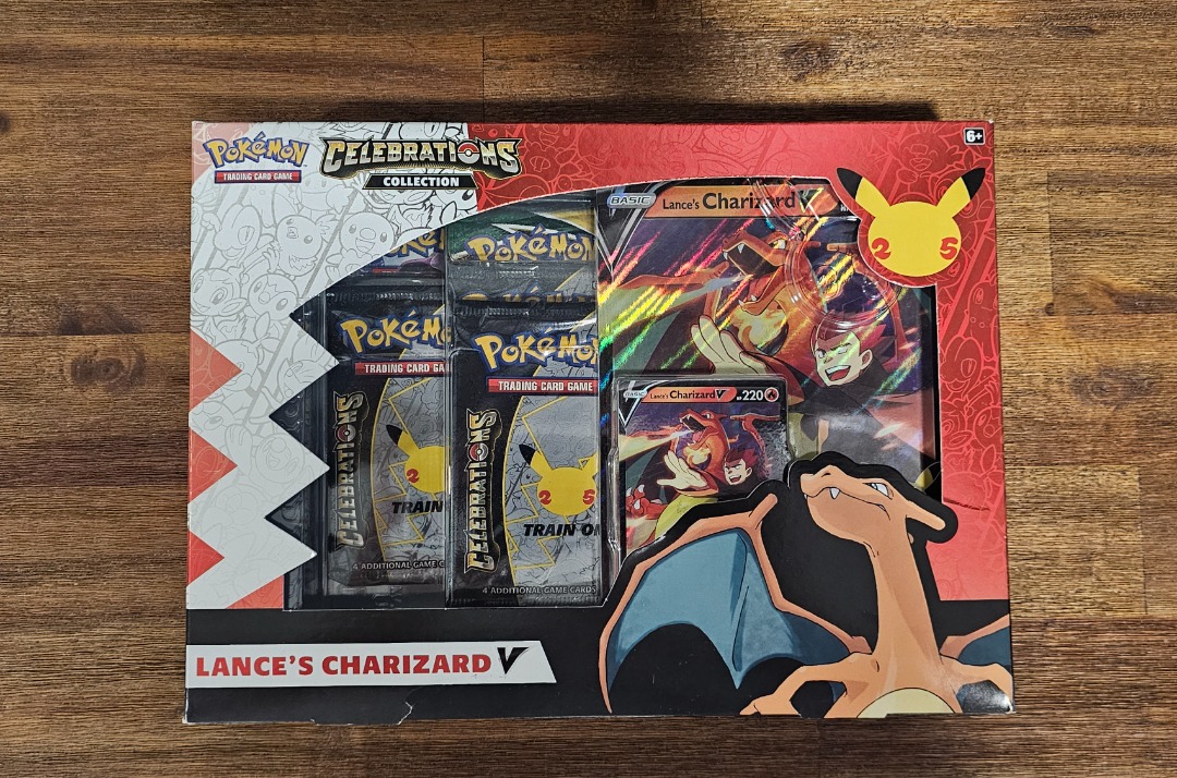 [VERY RARE | BRAND NEW] ⚡Celebrations Lance's Charizard V Box | Pokemon ...