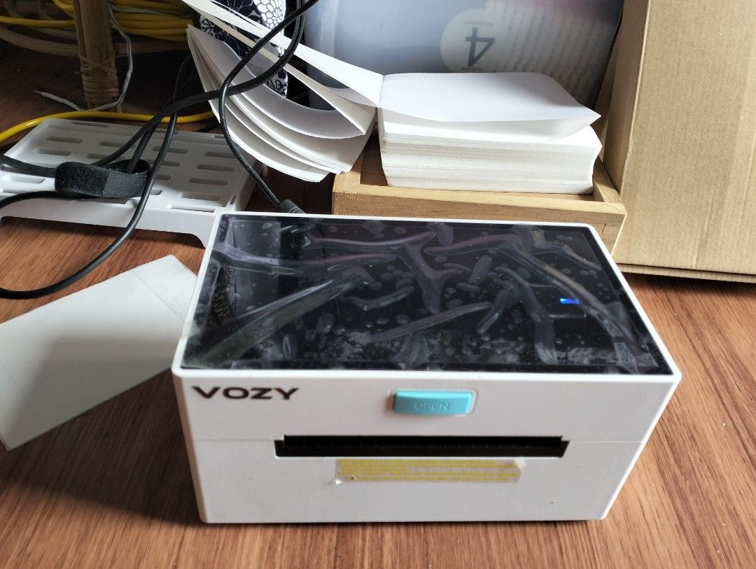 VOZY Label Printer (For repair) (Category: Printers, Scanners & Copiers) located in Baguio. Submitted by toys_of_yesteryear (Listing ID 1421640154, Image 1). Description: 📌loc. Baguio 📌Please note that this is a USED item and is being sold as-is. used for 1.5yrs. Bought at almost 3k. Issue: Nag oon pero Not printing. For repair or pagpyesahan nyo na lang. Kindly manage expectations accordingly 📌Actual photos posted, check all photos before buy