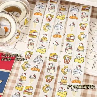 ($3 FOR MIX) 500 cute hello kitty sticker roll, Hobbies & Toys ...