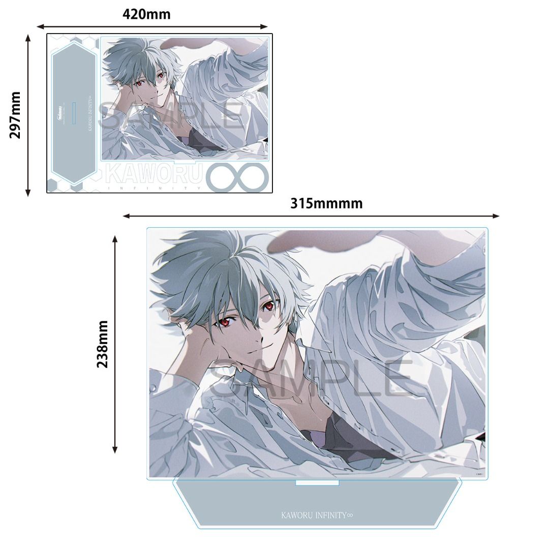 日本代購KAWORU INFINITY∞ 渚カヲル写真集2 超大立牌版本『超でか