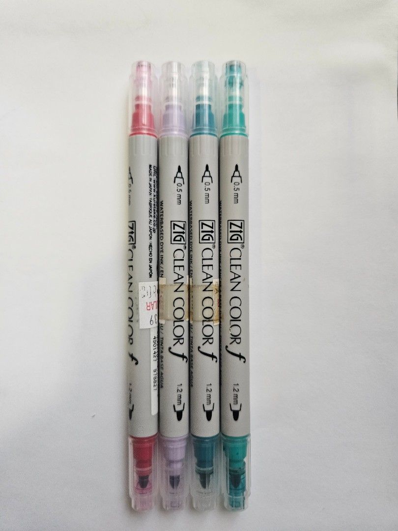 Assorted Stationeries (Category: Stationery & School Supplies) located in Singapore. Submitted by zeesyl (Listing ID 1421884750, Image 3). Description: Items (except pen refills) have been swatched to ensure that ink is working. Selling each pic as a set. Most items have not been used (unless stated otherwise) however items have been kept for sometime. Pic 2: Mildliner highlighters (some have been used) [$5] Pic 3: Zig Clean colour markers [$4] P