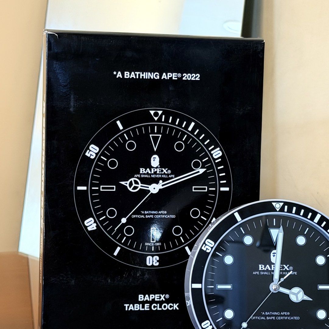 BAPE Bapex Table Clock (Category: Clocks) located in Makati City. Submitted by japankycollection (Listing ID 1421807859, Image 3). Description: FOR SALE PROMOTIONAL CLOCK BY BAPE 2022 release version 2 BAPEX SEALED .