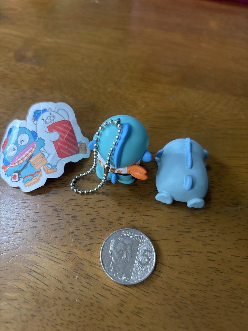 Bundle: 2 pcs Hangyodon figurines/ charm (Category: Designer & Blind Box Toys) located in Calamba. Submitted by cur8d (Listing ID 1421857305, Image 2). Description: - Sanrio T- Arts figure and Sushiro HK collab.