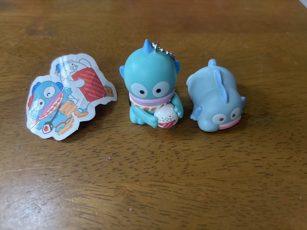 Bundle: 2 pcs Hangyodon figurines/ charm (Category: Designer & Blind Box Toys) located in Calamba. Submitted by cur8d (Listing ID 1421857305, Image 1). Description: - Sanrio T- Arts figure and Sushiro HK collab.