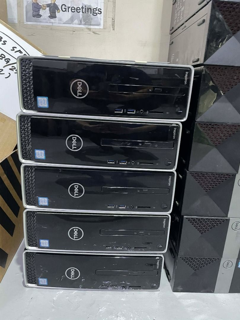 DELL SLIGHTLY USED DESKTOP I5 6TH GEN-8TH GEN (Category: Desktops) located in Quezon City. Submitted by trishaacos82993 (Listing ID 1421802435, Image 3). Description: START @3,800 - DELL OPTILEX M/F 3050 I5 6TH GEN 8GB DDR4/ 128GB SSD (PROMO) - DELL VOSTRO SFF3470 I5 8TH GEN 8GBRAM/256GB RAM (PROMO) - DELL D13S SFF 3470 I5 8TH GEN 8GBRAM/256GB RAM (PROMO) - HP M/T 600G3 I5 6TH GEN 8GB RAM/128GB SSD (PROMO) 3MONTHS WARRANTY & 7 DAYS REPLACEMENT.