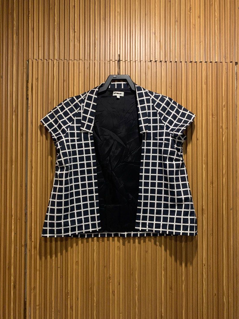 Dries Van Noten Blouse Plaid Print (Category: Luxury Apparel) located in Bacolod City. Submitted by heldatelier_ (Listing ID 1421899492, Image 1). Description: •Excellent Condition •Color rate 9.8/10 •Size Medium Width: 20 Length: 24 •Cut main tag only.