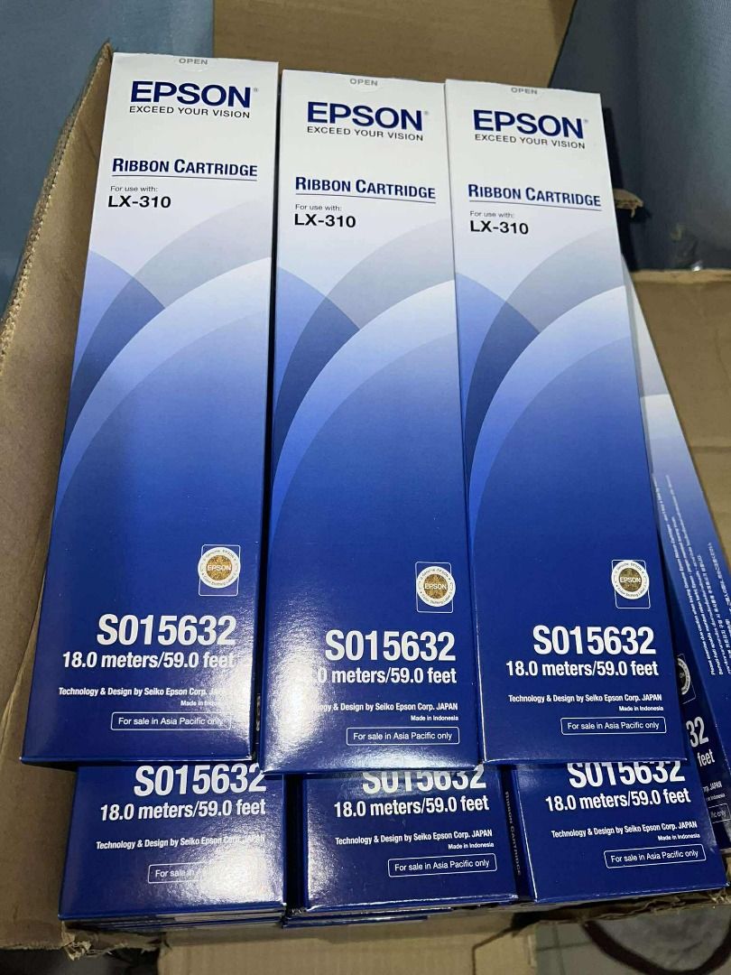 Epson LX-310 Ribbon Cartridge (S015632), Computers & Tech, Printers ...