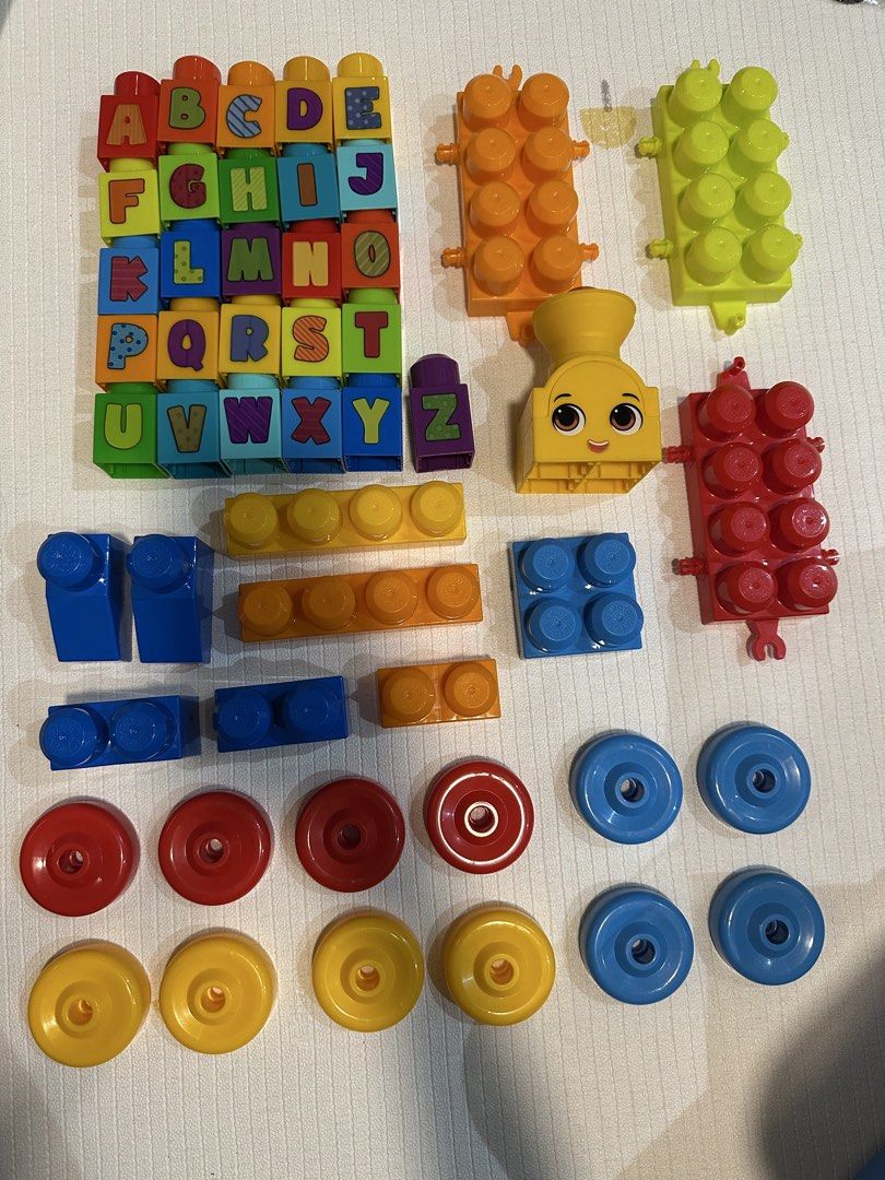 Fisher-Price Mega Bloks ABC Musical Learning Train Set, Hobbies & Toys ...