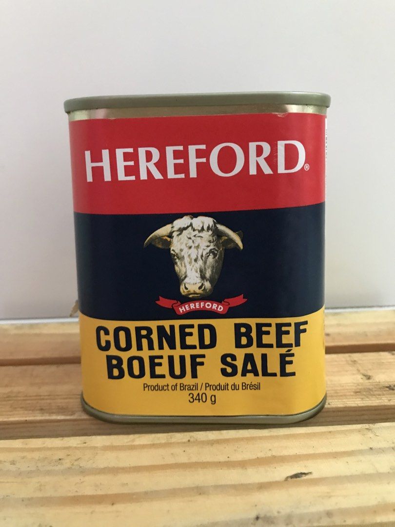 Hereford Corned Beef 340g (Category: Packaged & Instant Food) located in Makati City. Submitted by jelishop. (Listing ID 1421815882, Image 1). Description: - Hereford Corned Beef - Product of Brazil - 340g per can - Great for quick meals - Adds flavor to your dishes - A pantry essential.