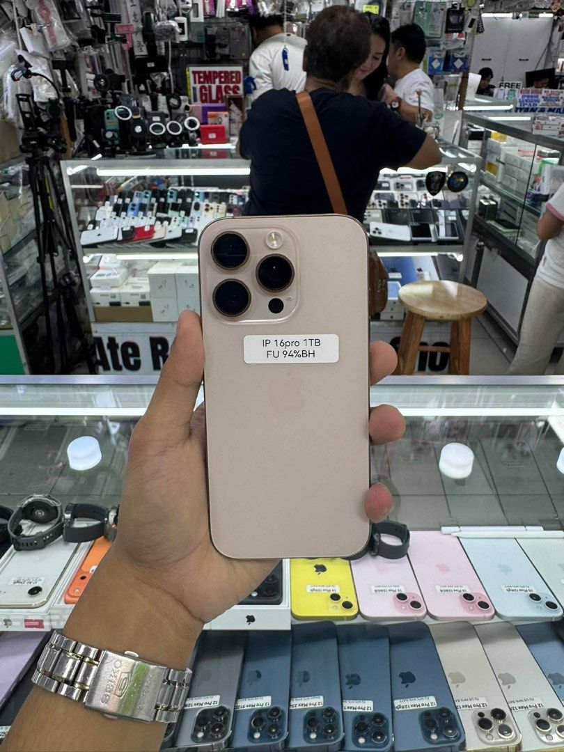 Iphone 16 Pro 1TB 94% batt FU NTC No issue (Category: iPhone 16 Series) located in San Juan City. Submitted by javedsgadgetshop (Listing ID 1421894152, Image 1). Description: INSTALLMENT OPTIONS : SPAY LATER / GGIVES / CREDIT CARD! WE BUY AND SELL SO PWEDE MAGBINTA OR SWAP ! Quick Specs : 💵 Iphone 16pro •1TB •NTC Variant •94% batt health •Factory Unlock •98% Smoothness •No hidden issue | No Repaired •100% Authentic | Not Refurbished •w/ OEM Char
