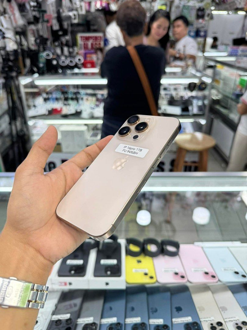 Iphone 16 Pro 1TB 94% batt FU NTC No issue (Category: iPhone 16 Series) located in San Juan City. Submitted by javedsgadgetshop (Listing ID 1421894152, Image 2). Description: INSTALLMENT OPTIONS : SPAY LATER / GGIVES / CREDIT CARD! WE BUY AND SELL SO PWEDE MAGBINTA OR SWAP ! Quick Specs : 💵 Iphone 16pro •1TB •NTC Variant •94% batt health •Factory Unlock •98% Smoothness •No hidden issue | No Repaired •100% Authentic | Not Refurbished •w/ OEM Char