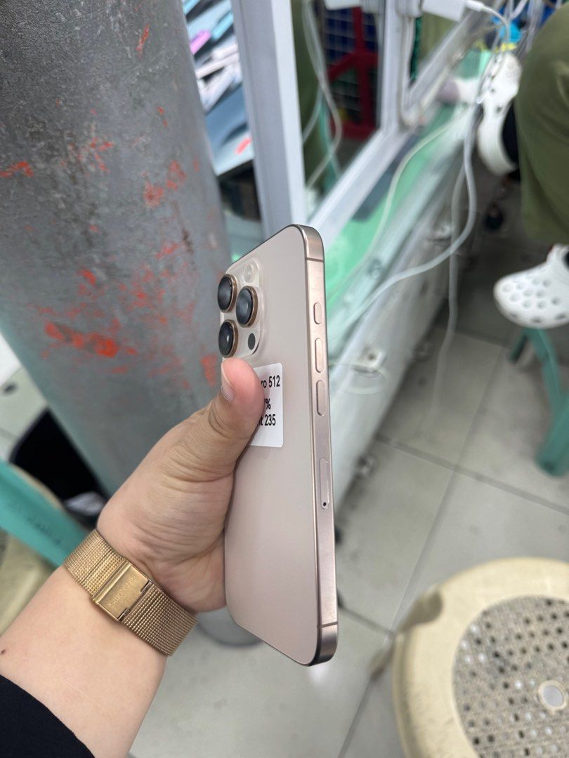 Iphone 16 Pro 512gb CH 97% batt Dualsim (Category: iPhone 16 Series) located in San Juan City. Submitted by javedsgadgetshop (Listing ID 1421896043, Image 3). Description: INSTALLMENT OPTIONS : SPAY LATER / GGIVES / CREDIT CARD! WE BUY AND SELL SO PWEDE MAGBINTA OR SWAP ! Quick Specs : 💵 Iphone 16pro (Dualsim) •512gb •CHINA Variant •97% batt health •Factory Unlock •95% Smoothness •No hidden issue | No Repaired •100% Authentic | Not Refurbished •
