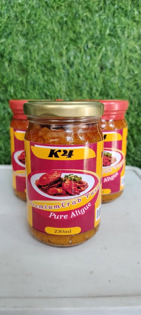 K24 Premium Crab Paste Pure Aligue 230ml (Category: Other Food & Drinks) located in Antipolo. Submitted by blueshopvintage (Listing ID 1421804309, Image 3). Description: 🦀 K4 Premium Crab Paste – Pure Aligue Goodness! 🦀 Available in Regular 🌟 and Chili 🌶️ flavors! Craving that authentic crab aligue taste? Perfect sa kanin, pasta, seafood dishes, bread spreads, at kahit sa fried rice! 🤤 ✨ Why you’ll love it: ✔️ Made from fresh crabs ✔️ Rich, 