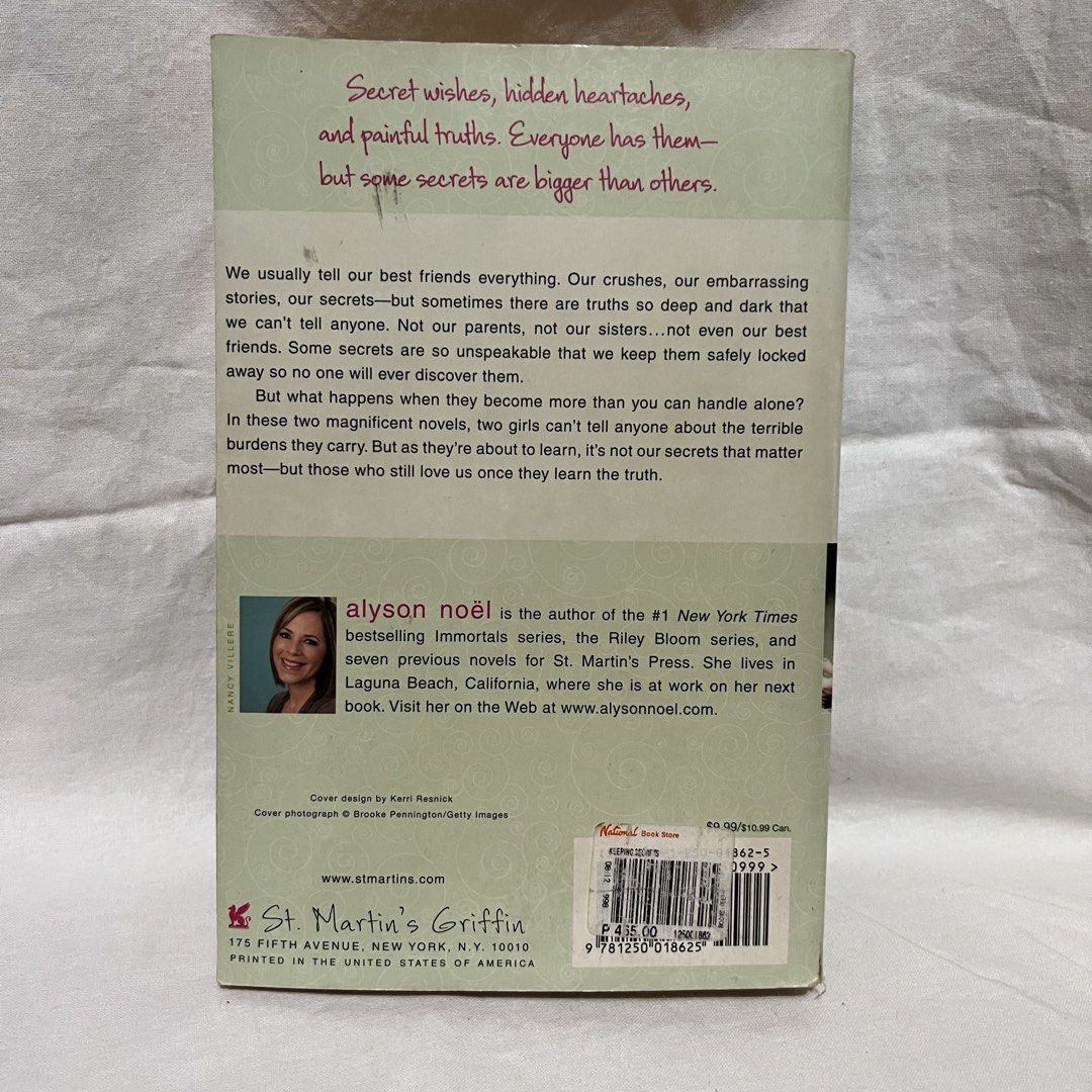Keeping Secrets by Alyson Noël (Category: Storybooks) located in Pantabangan. Submitted by ninizz (Listing ID 1421899164, Image 2). Description: .