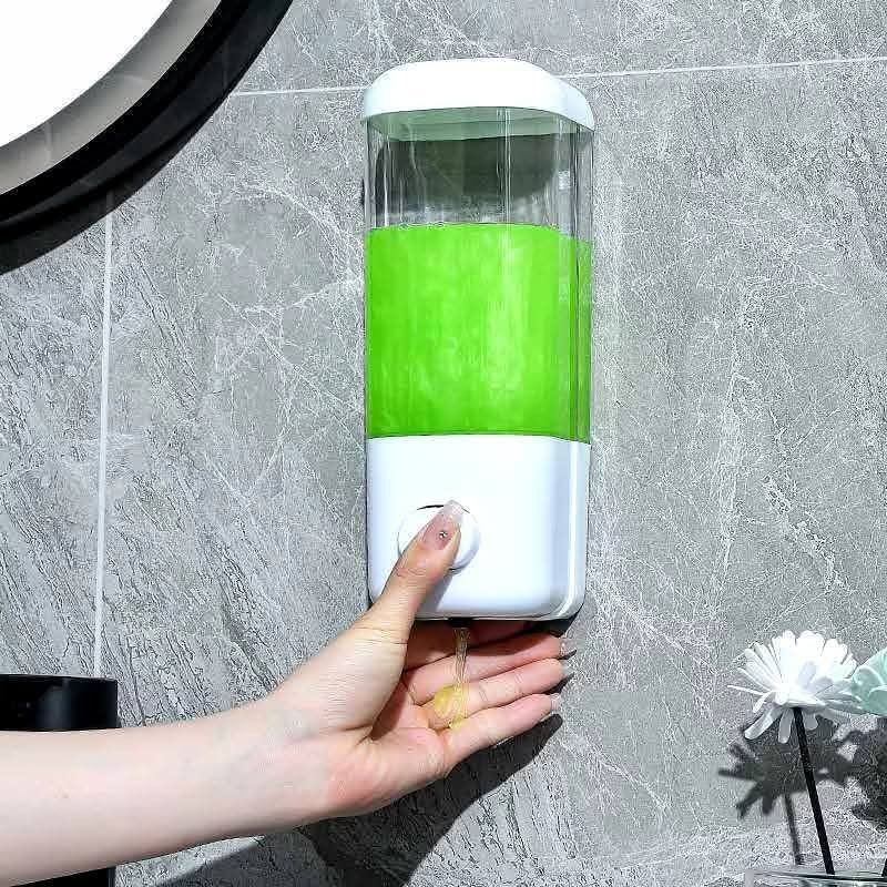 Liquid Soap & Lotion Dispenser (Category: Bath) located in Manila. Submitted by yzcartph (Listing ID 1421870016, Image 2). Description: Liquid soap and lotion dispenser is designed for easy dispensing. It has a clear container to monitor the soap level. The dispenser is wall-mounted and has a push button for dispensing. It is suitable for liquid soap and lotion. The dispenser has a white and clear design..