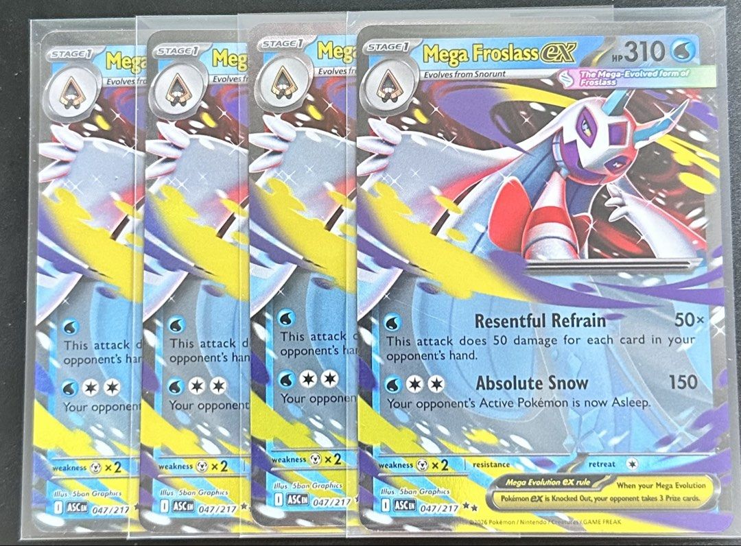 Mega Froslass EX Pokemon Card, Toys & Collectibles, Trading Cards