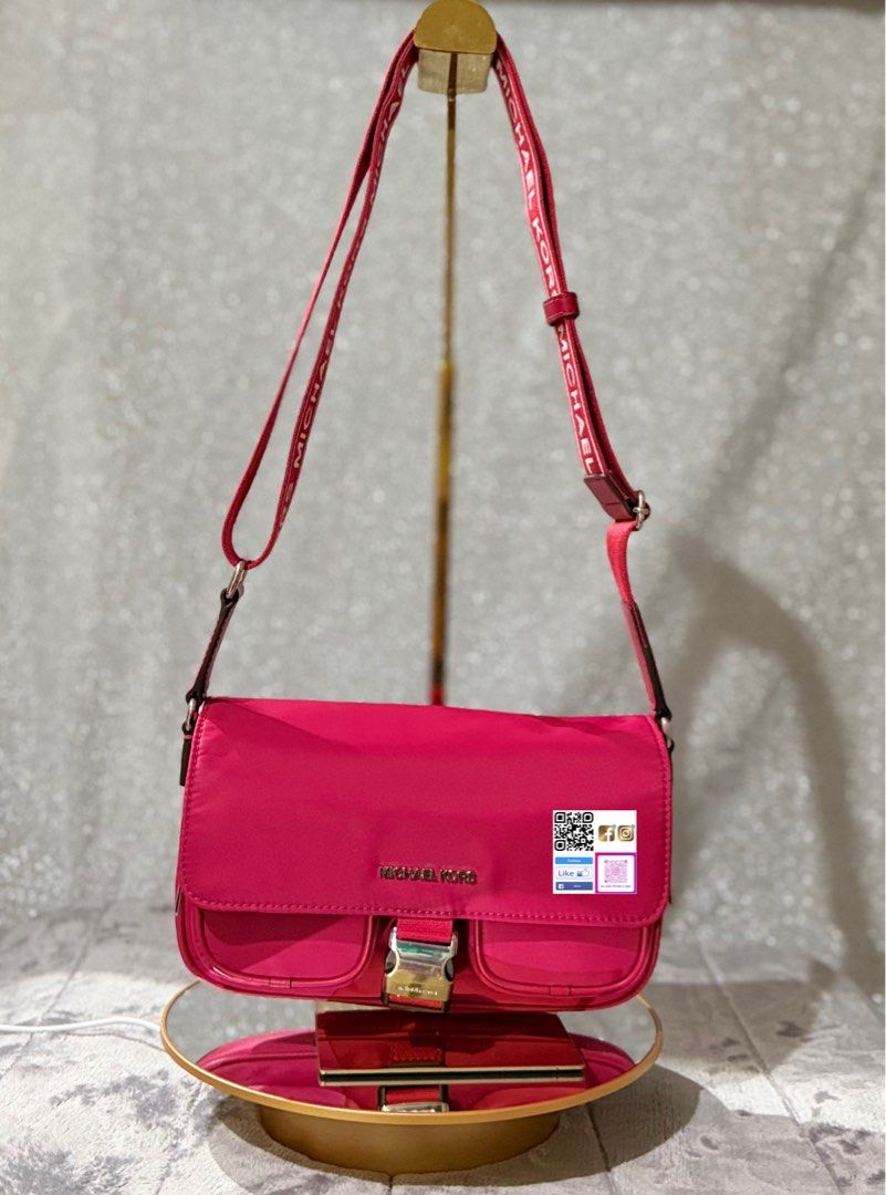 Michael Kors Shoulder Bag (Category: Luxury Bags & Wallets) located in Quezon City. Submitted by peachysexy1828 (Listing ID 1421915999, Image 2). Description: - Michael Kors shoulder bag - Available colors: tan, pink, black - Features: flap closure, buckle detail, two front pockets - Includes branded shoulder strap - Perfect for everyday or special occasions - Versatile accessory.