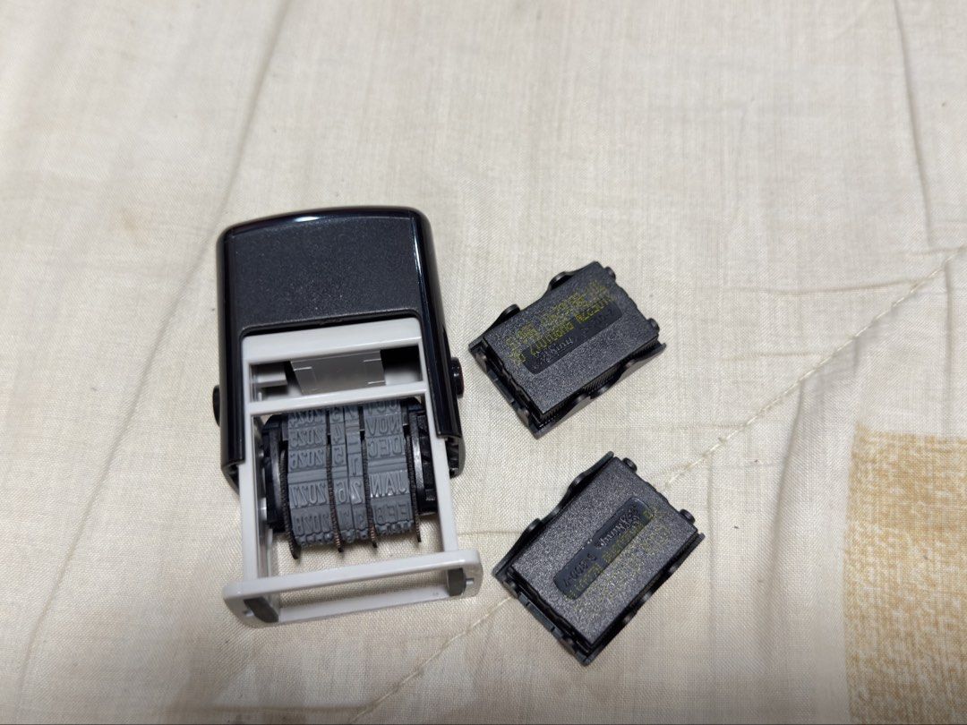 Mini Dater Stamp (Category: Craft Supplies & Tools) located in Quezon City. Submitted by valchoowa (Listing ID 1421674068, Image 1). Description: Mini Date Stamp with 2 inks.