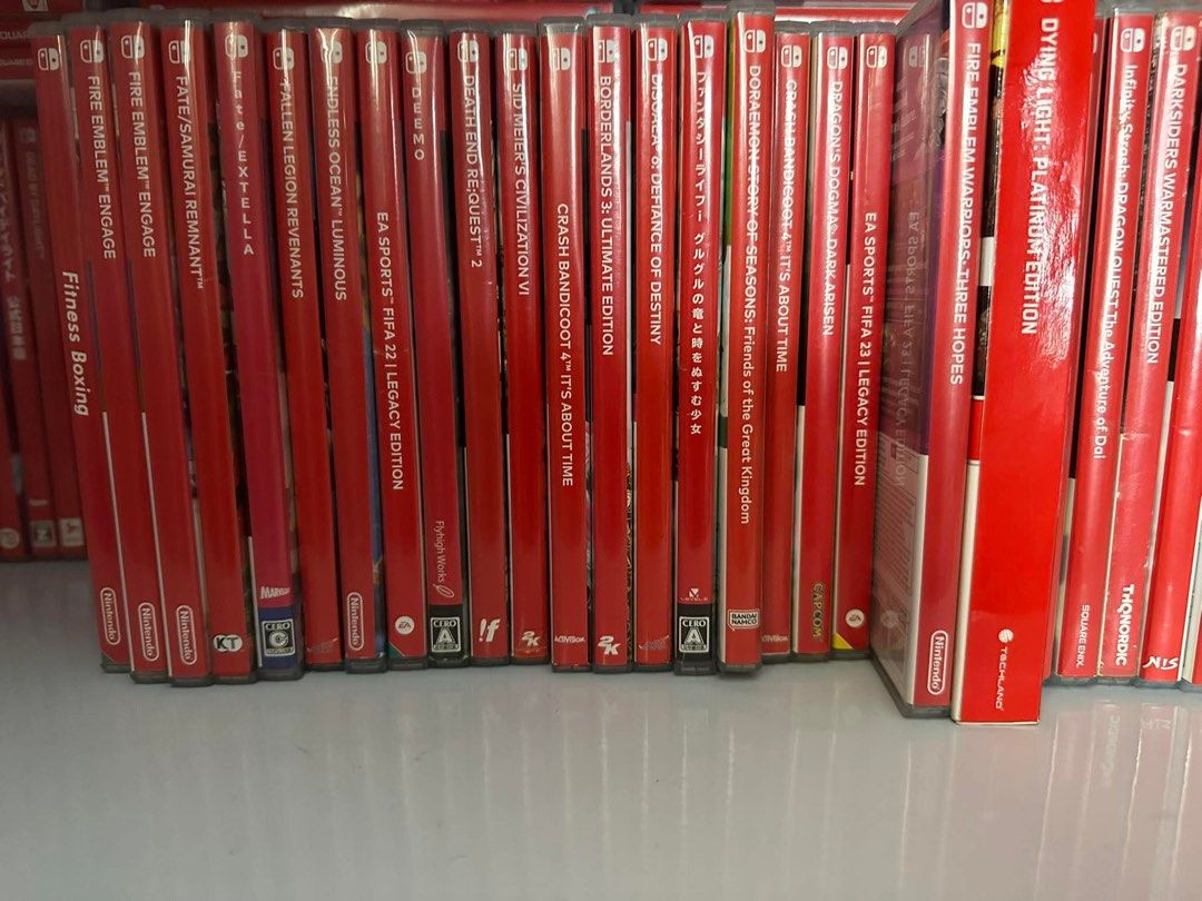 Nintendo Switch Games - Various Titles (Category: Nintendo) located in San Juan City. Submitted by gizmoonlineshop (Listing ID 1421799639, Image 1). Description: - Nintendo Switch games available! - Titles include Fire Emblem Engage, Dying Light: Platinum Edition, and more. - All games come in their original cases. - Inquire for specific titles and availability. - Perfect for expanding your Switch game collection!.