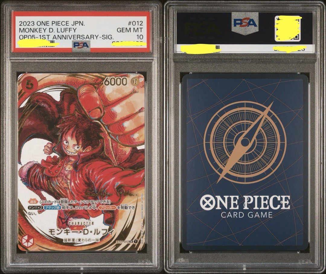 Oda sign luffy psa 10, Hobbies & Toys, Toys & Games on Carousell