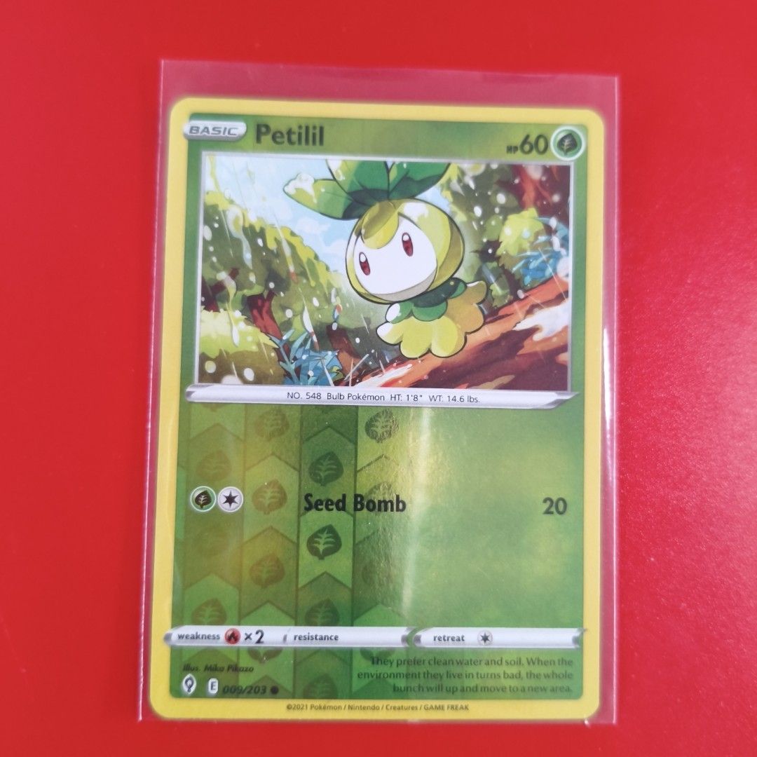 Petilil #9 Pokemon Reverse Holo Card 2021 Evolving Skies, Hobbies & Toys,  Toys & Games on Carousell