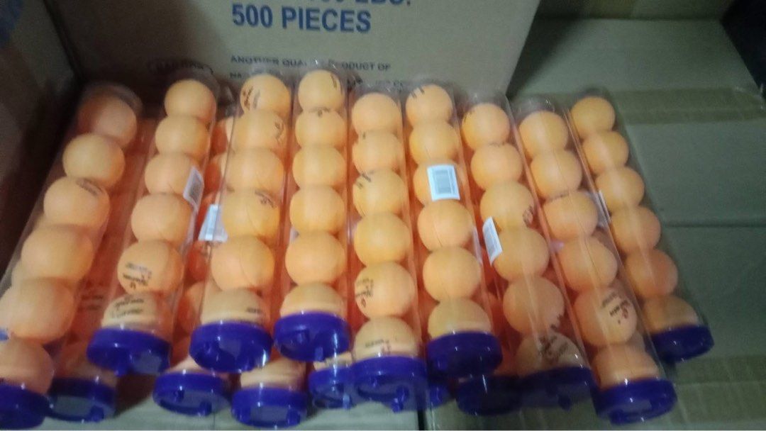 Pingpong balls (Category: Racket and Ball Sports) located in Las Pinas. Submitted by declutter0808 (Listing ID 1421860318, Image 2). Description: 6pcs - ₱100. Jar 60pcs - ₱500. .