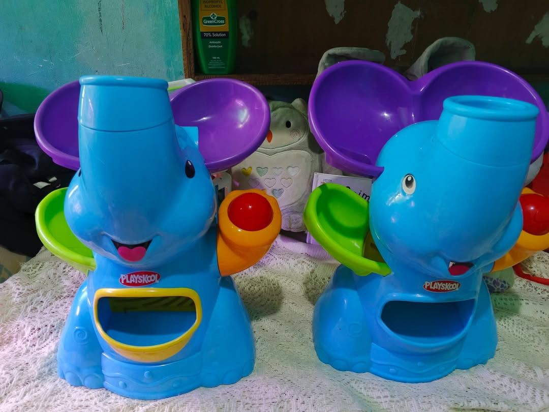 Playskool Elephant Toy (Category: Kids Toys) located in Manila. Submitted by rorolittletoes (Listing ID 1421900534, Image 1). Description: Ball popper 5 Replacement ball included working ✔️ 4pcs "D" battery not included 🚫 Novaliches QC We ship nationwide via SPX 🧡.