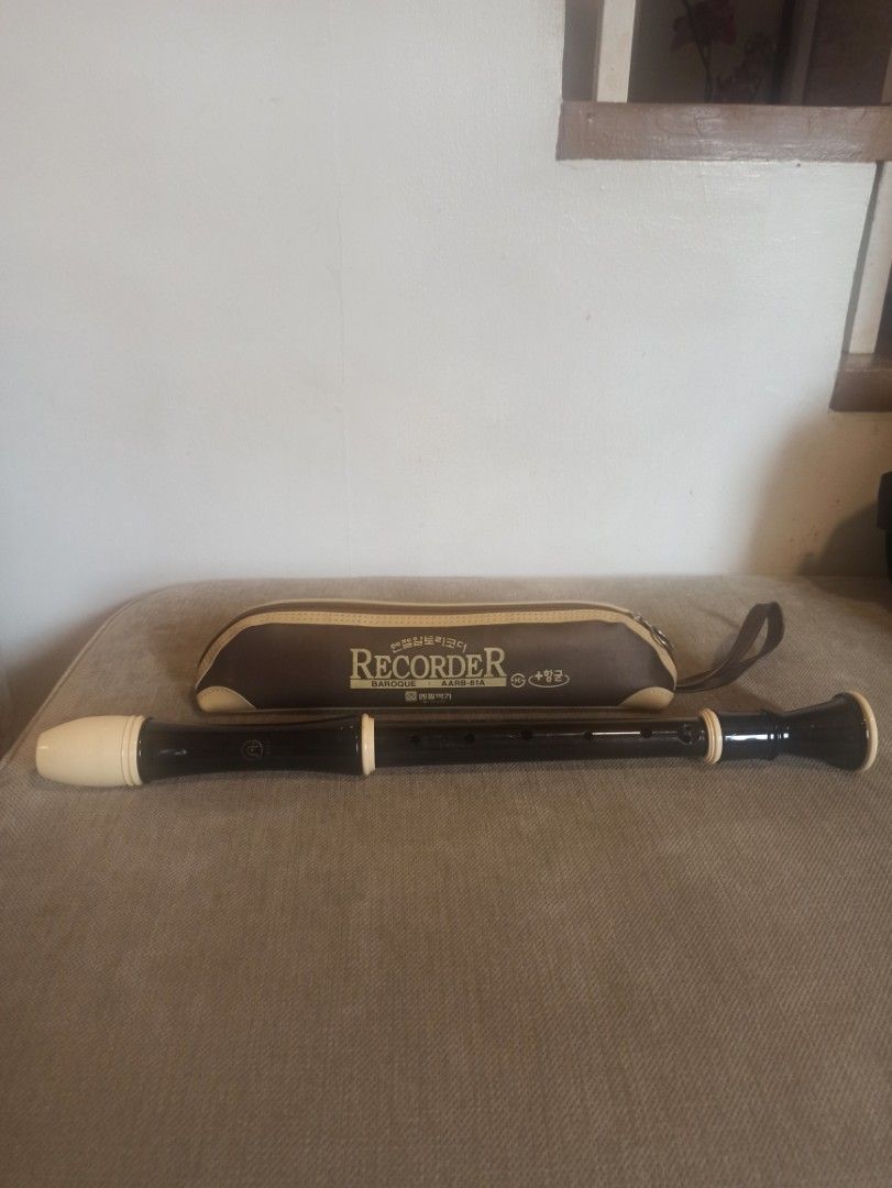Baroque Alto Flute Recorder with Case Model AARB-81A (Category: Musical Instruments) located in Caloocan City. Submitted by rtarellano (Listing ID 1421854893, Image 1). Description: - 18 inches Barouque Flute - Black and white recorder - Includes a brown case for storage - Three-piece design - Made in South Korea.