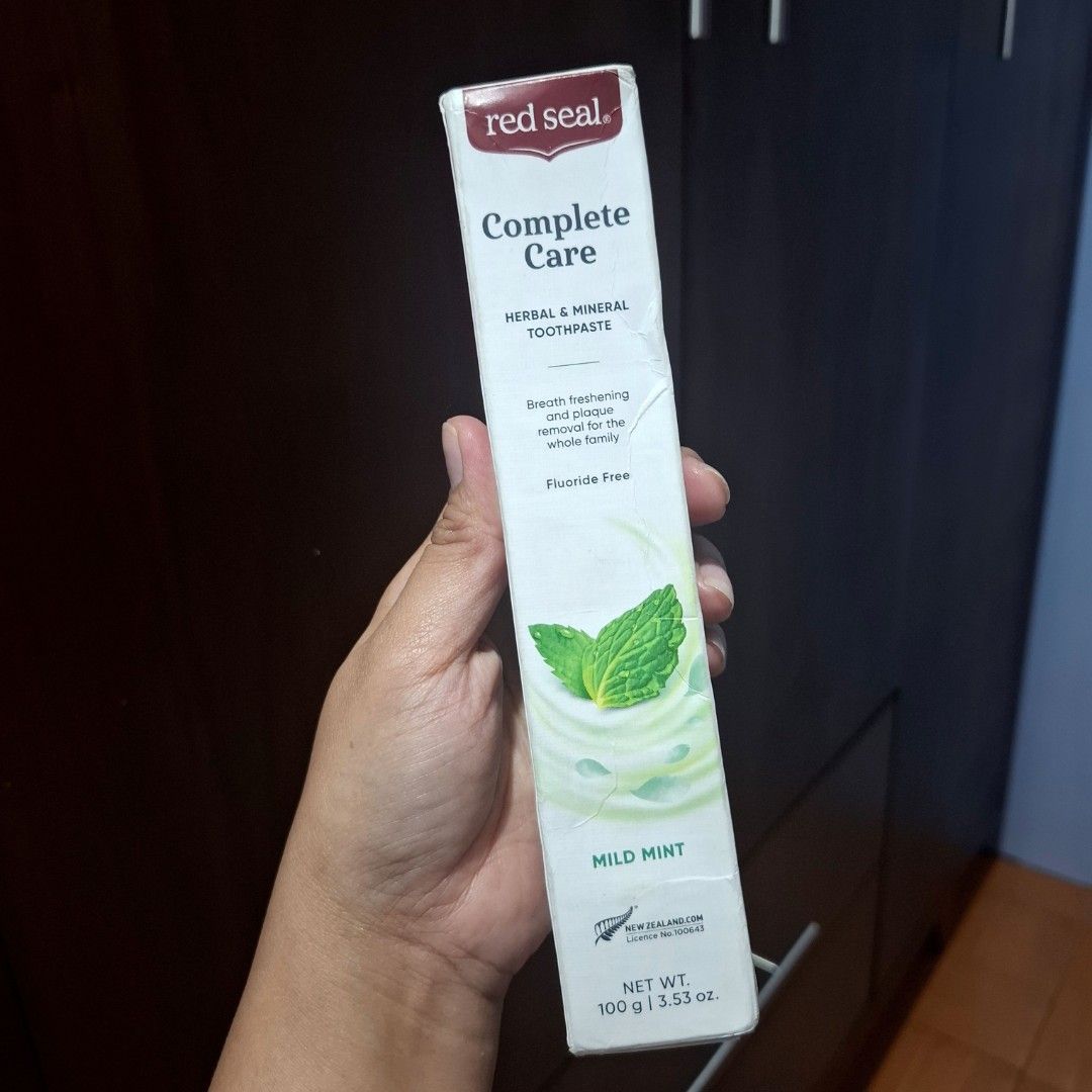 Red Seal Complete Care Herbal & Mineral Toothpaste Mild Mint (Category: Face Care) located in Quezon City. Submitted by an.marie (Listing ID 1421791926, Image 1). Description: Red Seal Complete Care Herbal & Mineral Toothpaste - Mild Mint. Gentle formula. New Zealand made. 100g..