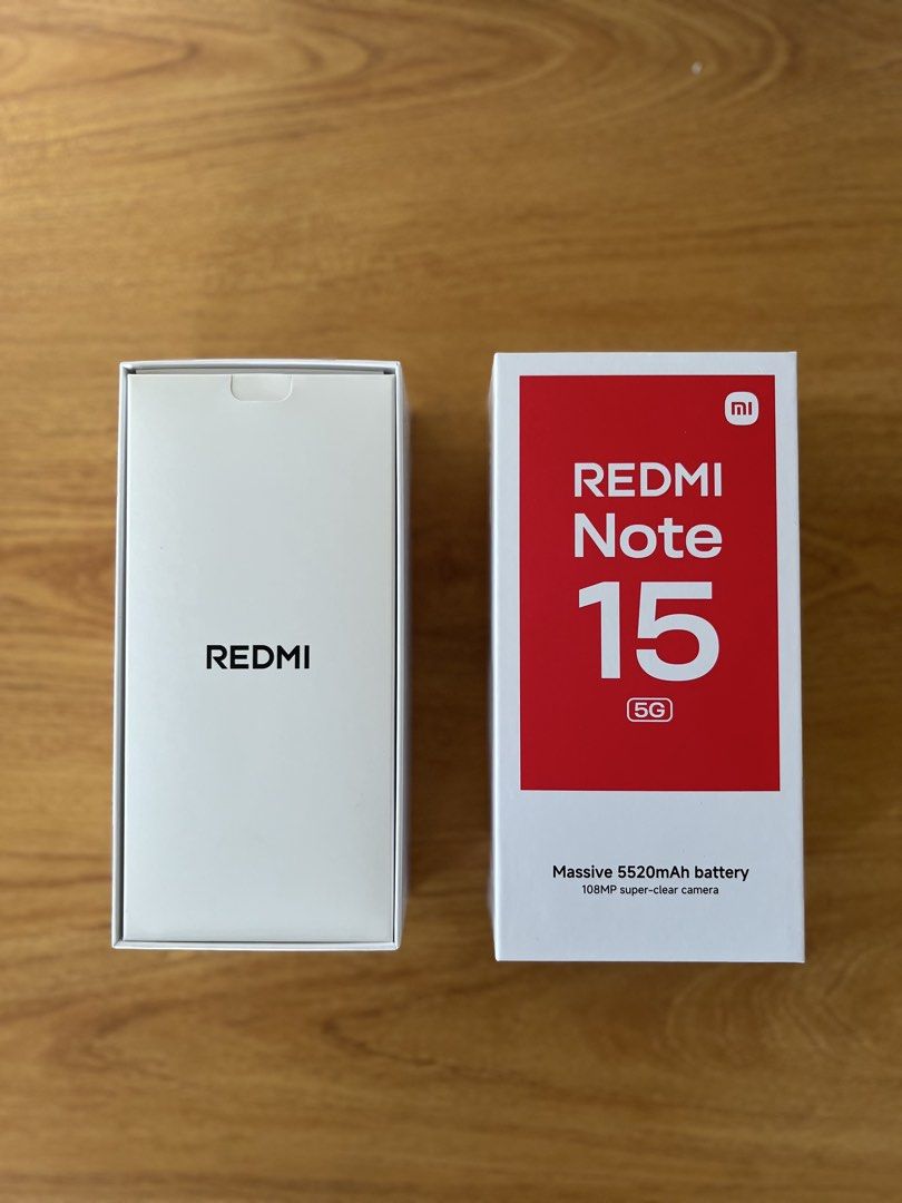 Redmi Note 15 5g (8GB+256GB) (Category: Xiaomi) located in Taguig. Submitted by sanji22 (Listing ID 1421793444, Image 3). Description: For Sale Redmi Note 15 5g Brand new! Complete package. Inopen ko lang sya to check the unit and it was all good naman. Mall Price P14,999 but selling it for just P13,500. RFS: Got the phone on raffle and will be selling it to buy ipad 😇 .