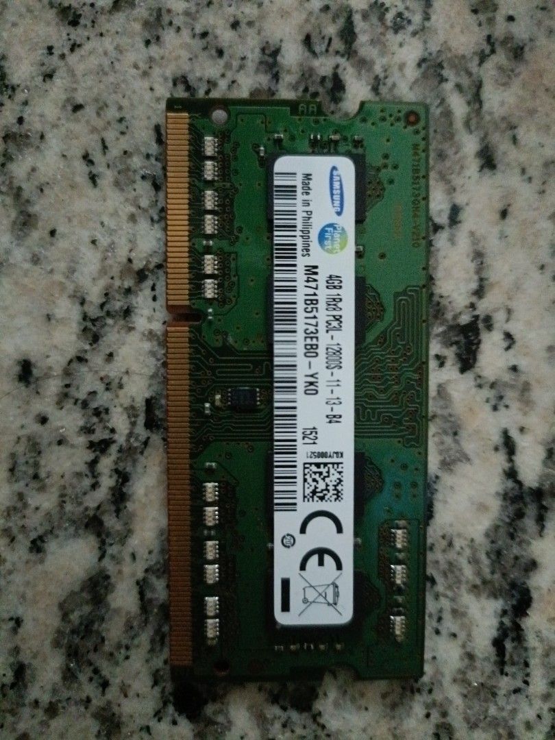 Samsung 4GB DDR3L Laptop RAM, Computers & Tech, Parts & Accessories ...