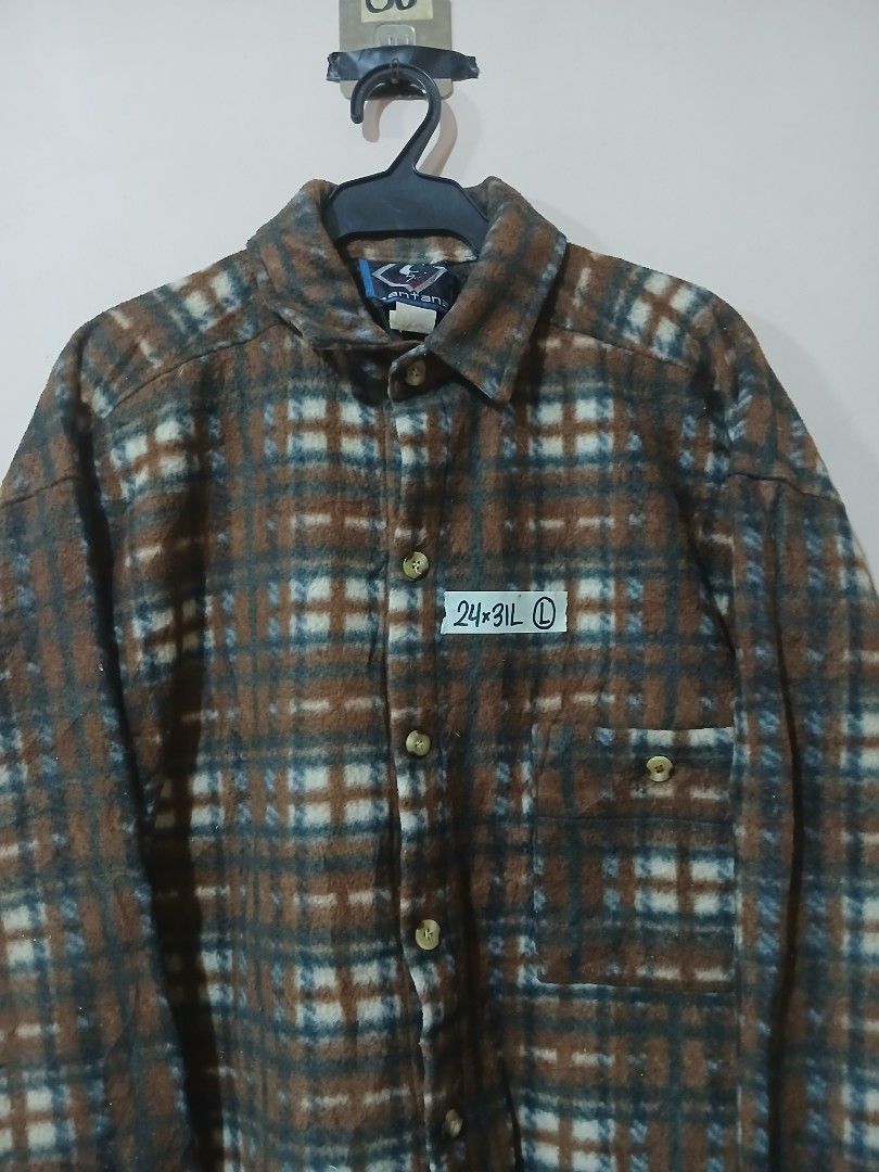Santana Plaid Flannel Shirt (Category: Tshirts & Polo Shirts ) located in Caloocan City. Submitted by erickaban14 (Listing ID 1421916825, Image 2). Description: Flannel shirt features a classic plaid. Measurent 24x 23L .