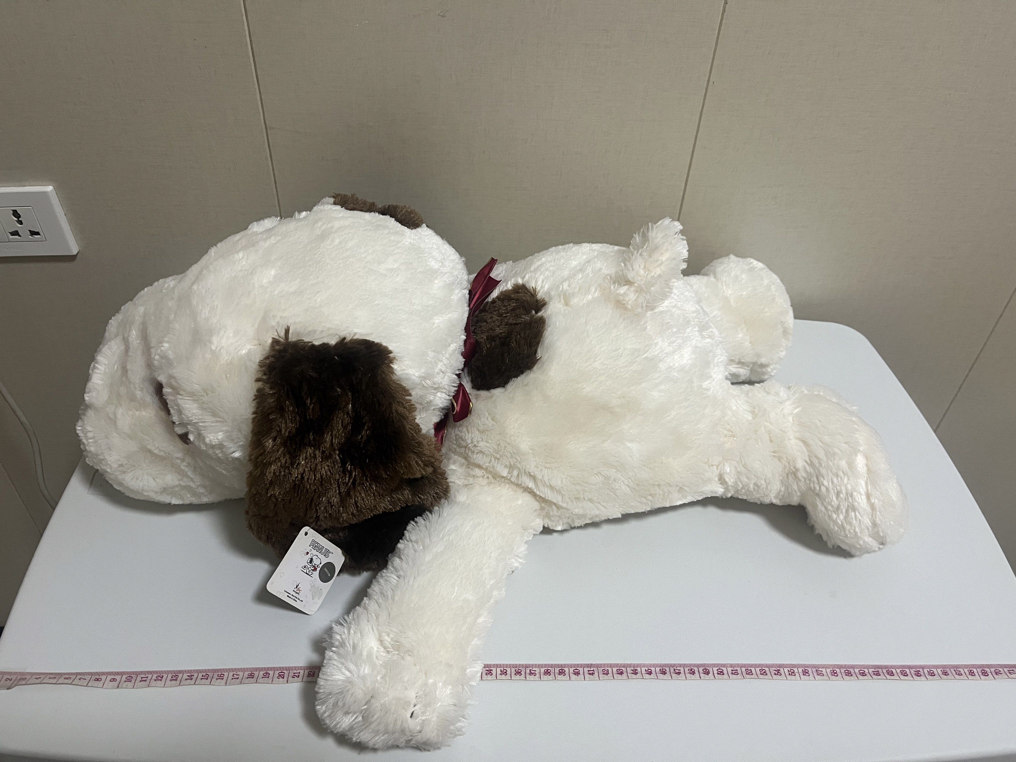 Snoopy Plush Toy with Ribbon (Category: Plushies & Soft Toys) located in Las Pinas. Submitted by stuffhaven (Listing ID 1421877027, Image 1). Description: Location : Las Piñas Pick up or lalamove - Cute Snoopy plush toy - Includes a ribbon - Soft and cuddly material - Comes with a tag - Ideal for kids and collectors - Great gift for Snoopy lovers!.