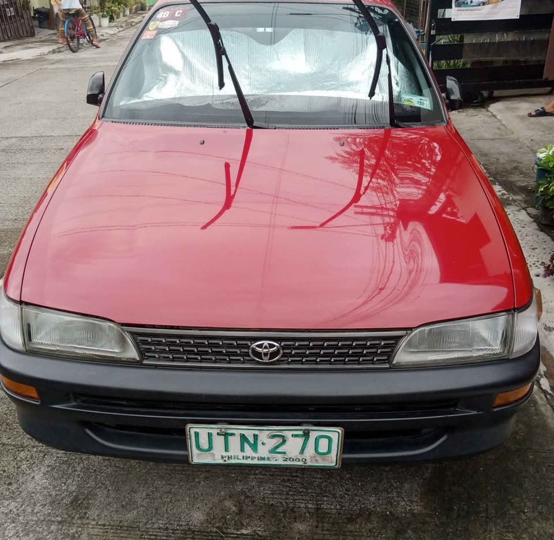 Toyota Corolla XL Manual (Category: Used Cars) located in Imus. Submitted by mjs_treasure_chest (Listing ID 1421919125, Image 1). Description: NOTE: THIS IS NOT BUY N SELL, DIRECT SELLER ONLY. About this vehicle: - Registered under my Father's Name - PRISTINE CONDITION - original paint - Hindi open DOS - Garage King - Driven 136,000 km - Manual transmission - Exterior color: Red - Interior color: Grey - Fuel type: Gasoline - Engine size: 2E - 2nd