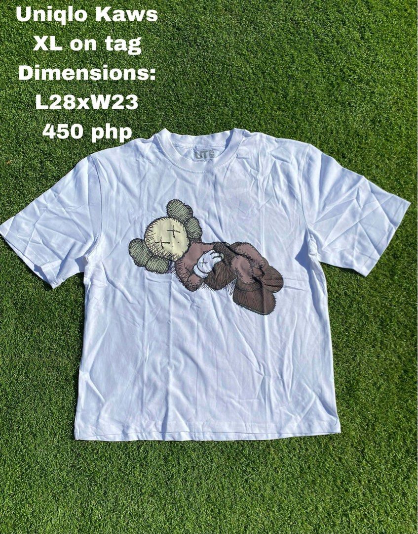 Uniqlo Kaws Graphic Tee XL (Category: Tshirts & Polo Shirts ) located in Manila. Submitted by brixie_23 (Listing ID 1421859719, Image 1). Description: Dimensions: L28 x W23 XL on tag.