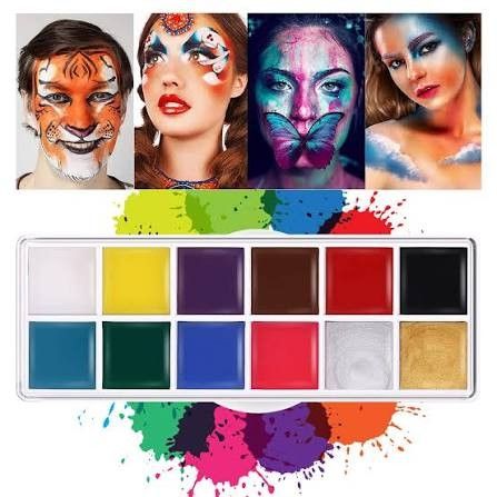 12 Colors Face & Body Paint Kit (Category: Art & Prints) located in Manila. Submitted by nazmanaziz79 (Listing ID 1421946747, Image 2). Description: - 12 vibrant face and body paint colors - Includes brushes for easy application - Great for parties, Halloween, and events - Fun for kids and adults.