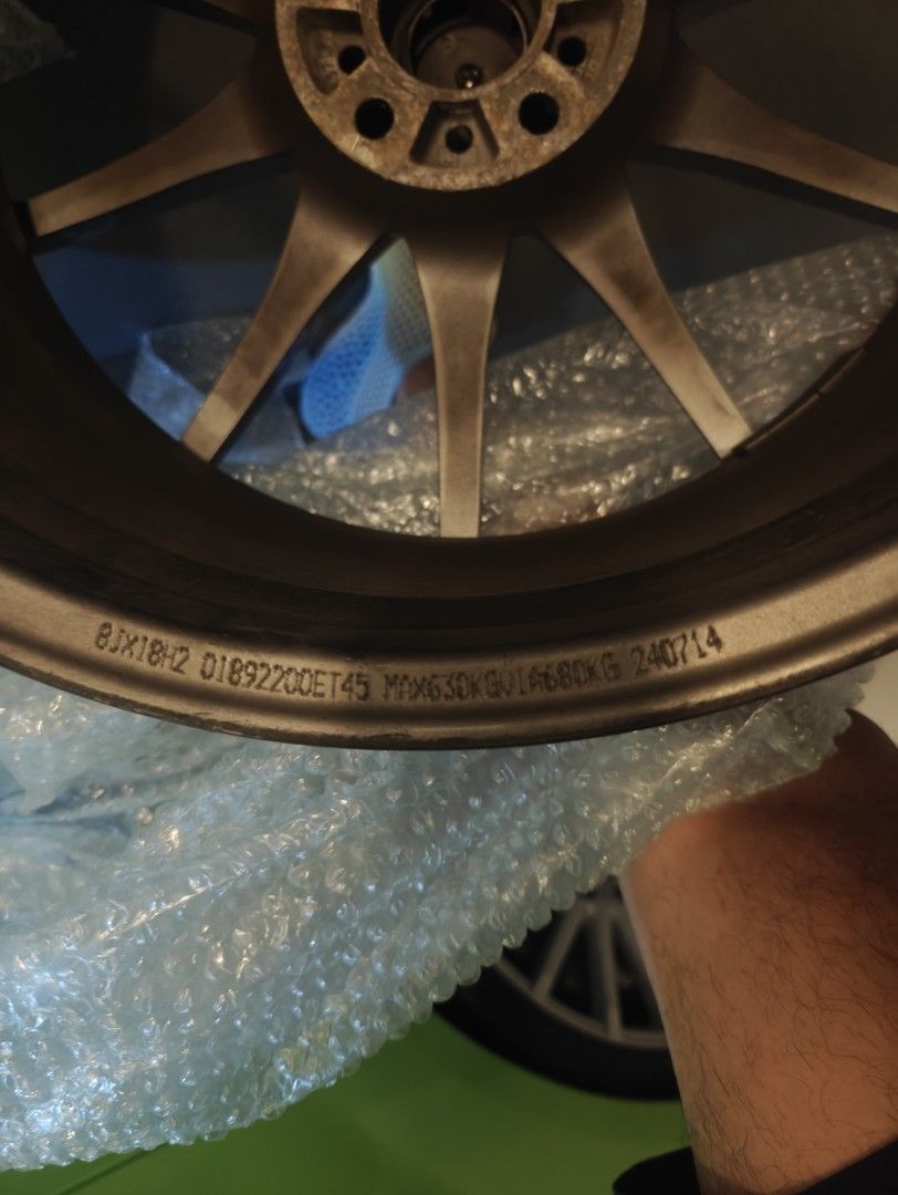 18 inch OZ rims (formula HLT) ET45 5x108 Aion, jaecoo, omoda, zeekr ...