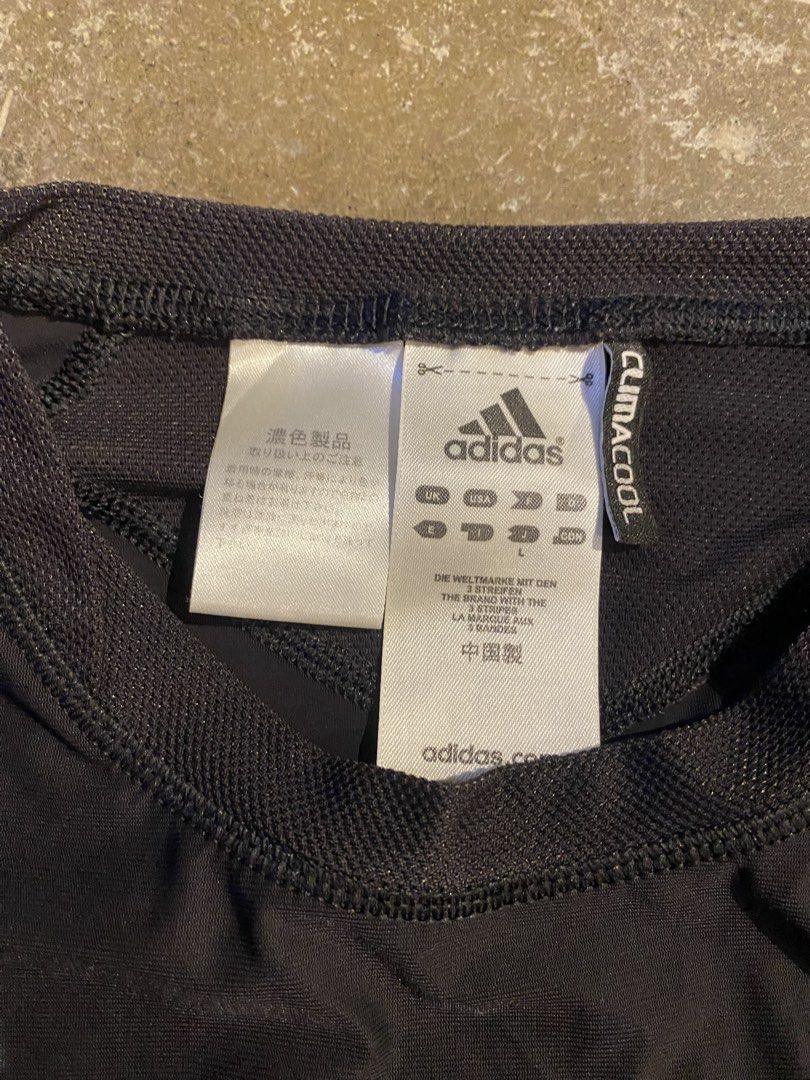 Adidas Techfit ClimaCool Long Sleeve Shirt (Category: Activewear) located in Cavite. Submitted by dracokidstuff (Listing ID 1422051180, Image 3). Description: Adidas Techfit Climacool Black Long Sleeve Size: Large Dimes: W15.5 L28 SL23 Very good condition Issue hairline cracks.