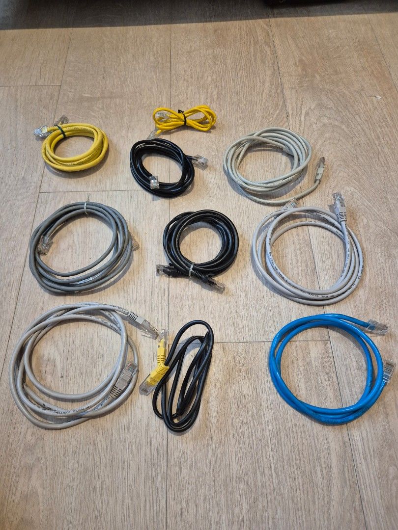 11 x Assorted Cat5e Ethernet Network Cables405971837314682881