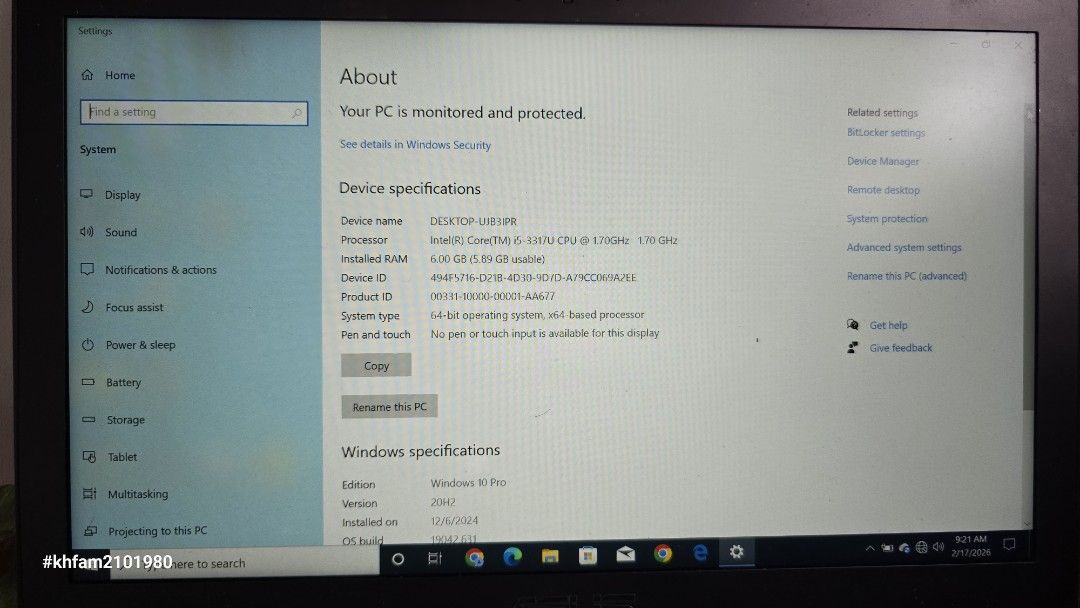 ASUS Laptop - Intel Core i5, 6GB RAM405944644582789121