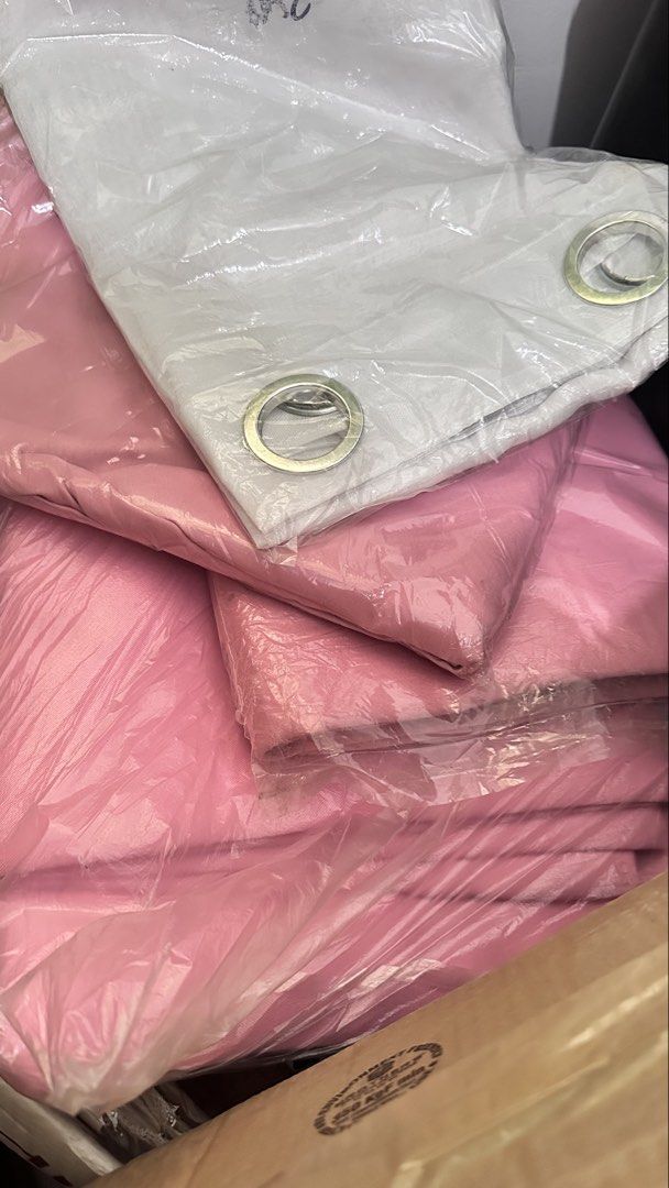 Blackout Curtains set 8ft and 7ft (Category: Curtains & Blinds) located in Quezon City. Submitted by decluttrgurly (Listing ID 1421987582, Image 3). Description: For sale: Brand new Blackout Curtains set (2 blackout+1 sheer) for Php 1,000 each set 🌷 Dark Gray set (3 sets available) 7ft 🌷 Pink A set (2 sets available) 8ft 🌷 Pink B set (1 set available) 8ft Less: 500 pesos if you buy 3 sets up 📍delivery/pick up c/o buyer. Location: Quezon City 
