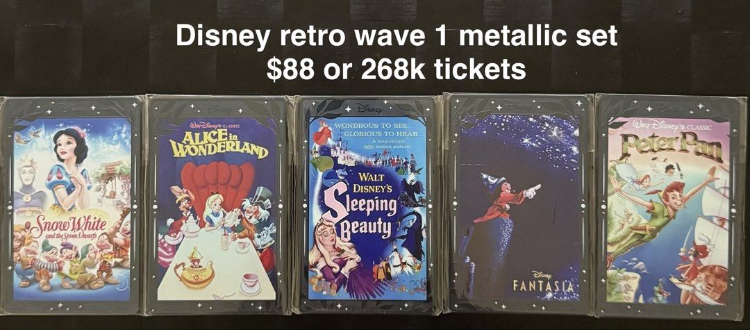 CPCM Disney Retro Wave 1 Metallic Set, Hobbies & Toys, Toys & Games on ...