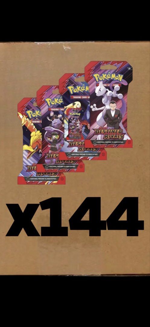 Destined Rivals SV10 Sleeved Booster CASE [Pokemon TCG], Hobbies & Toys,  Toys & Games on Carousell