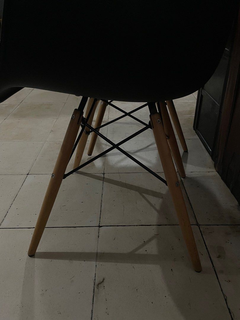 Dining Eames Chair (Category: Chairs) located in Makati City. Submitted by muhill (Listing ID 1421982790, Image 3). Description: 1,400 EACH 2 PCS. Used Eames chair good condition needs a little cleaning negotiable .