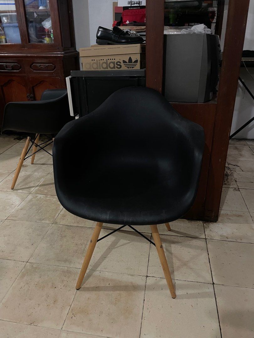 Dining Eames Chair (Category: Chairs) located in Makati City. Submitted by muhill (Listing ID 1421982790, Image 2). Description: 1,400 EACH 2 PCS. Used Eames chair good condition needs a little cleaning negotiable .