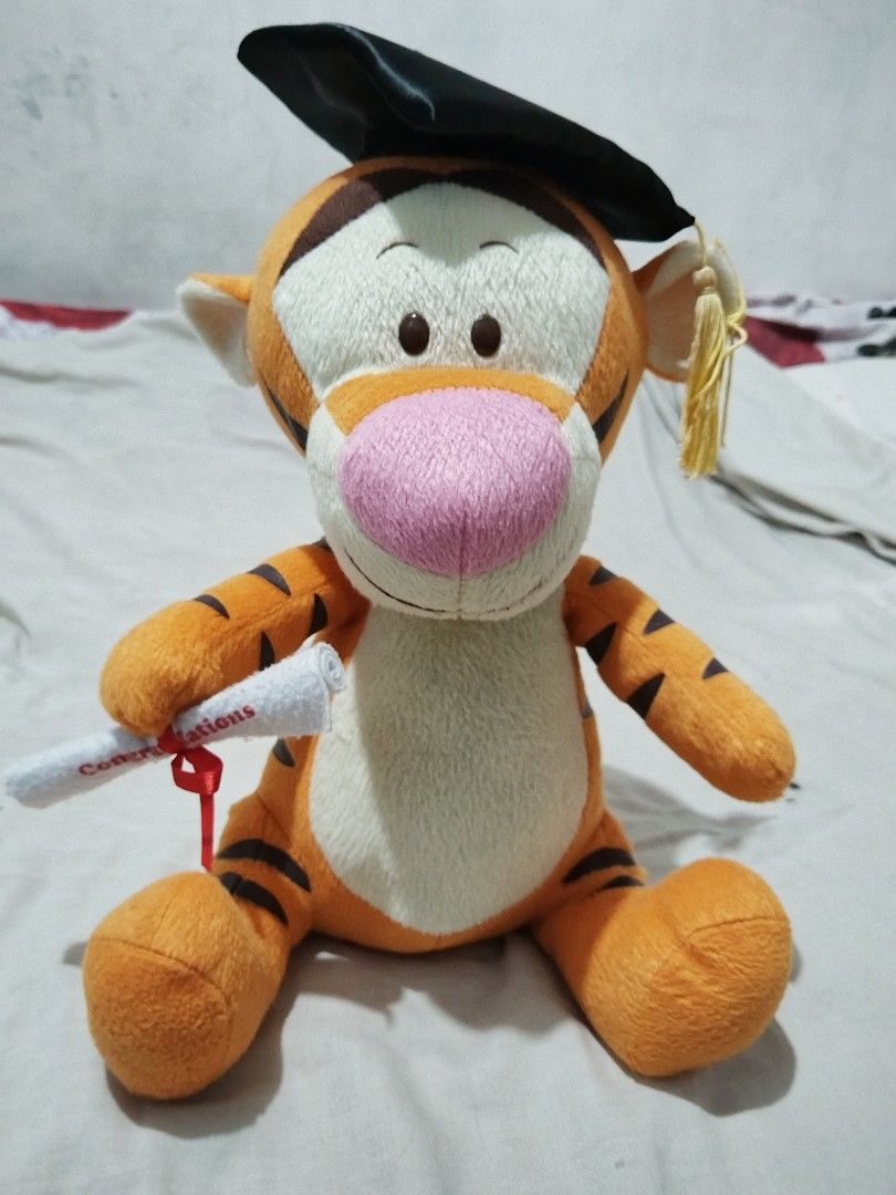 Tigger Graduation Disney Winnie the Pooh Tigger Graduation Stuffed Toys, Hobbies & Toys ...