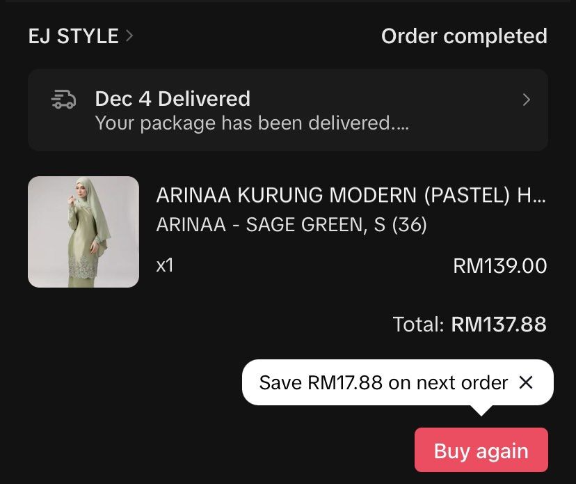 Sage Rice Cookware Ej style Arina kurung in sage, Women's Fashion, Muslimah Fashion, Baju ...