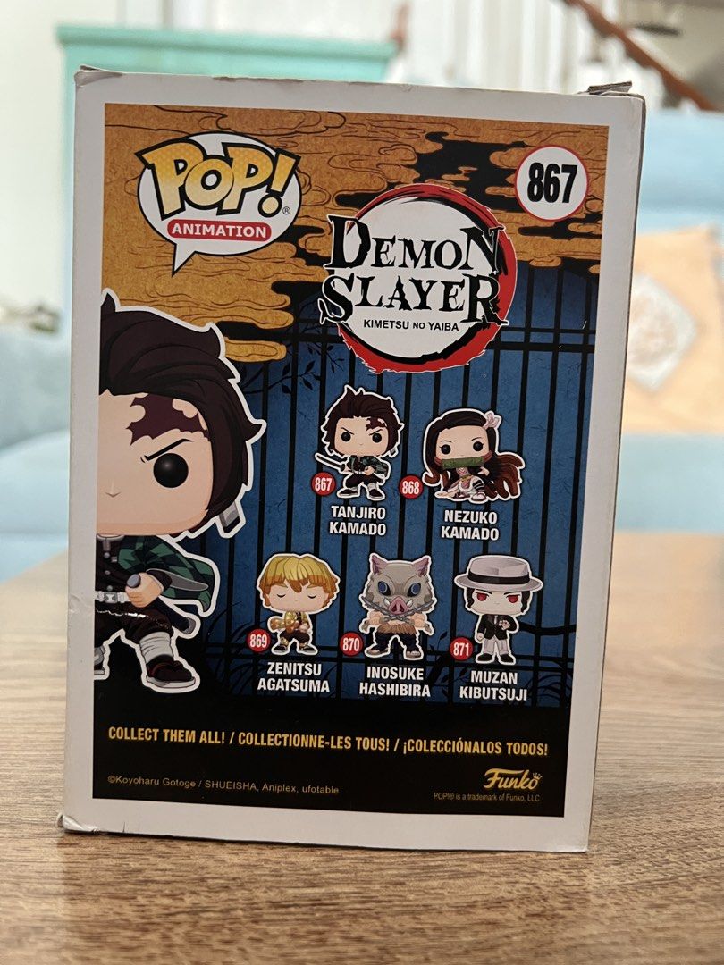 Funko Pop! Animation Demon Slayer Tanjiro Kamado #867, Hobbies & Toys ...