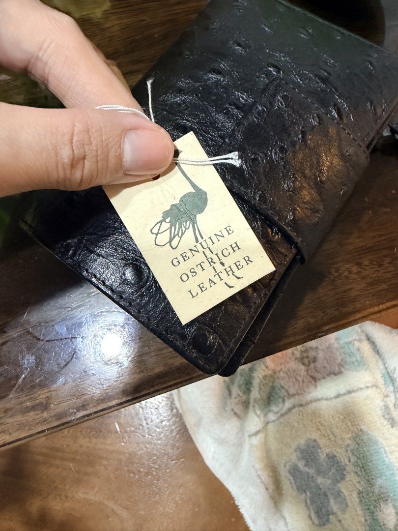 Genuine Ostrich Leather Wallet (Category: Wallets & Card holders) located in Quezon City. Submitted by PVDLL (Listing ID 1422041725, Image 1). Description: Bought in Japan.