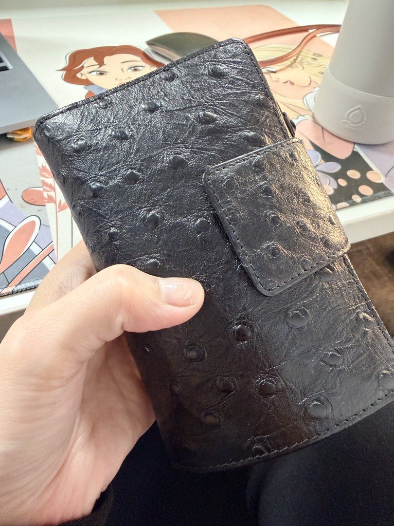 Genuine Ostrich Leather Wallet (Category: Wallets & Card holders) located in Quezon City. Submitted by PVDLL (Listing ID 1422041725, Image 2). Description: Bought in Japan.